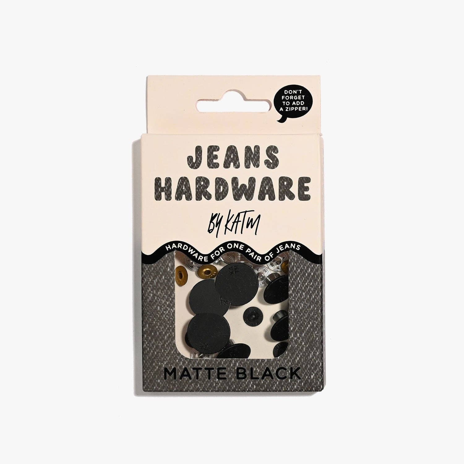 Jeans Hardware Kit | Matte Black - homesewn
