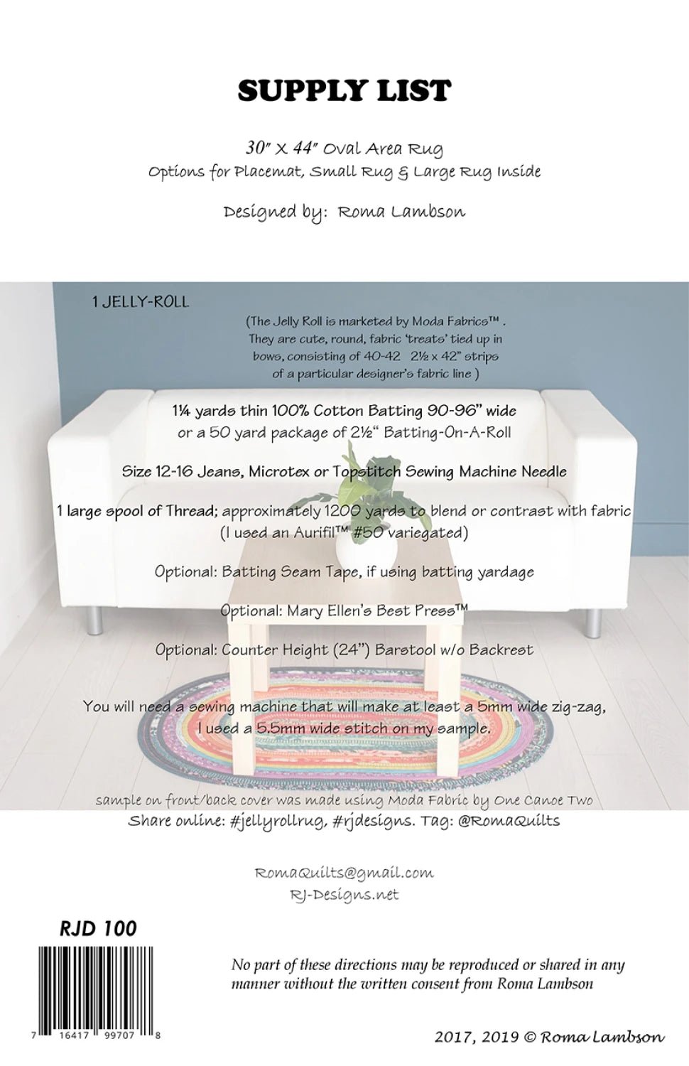 Jelly Roll Rug Pattern - homesewn