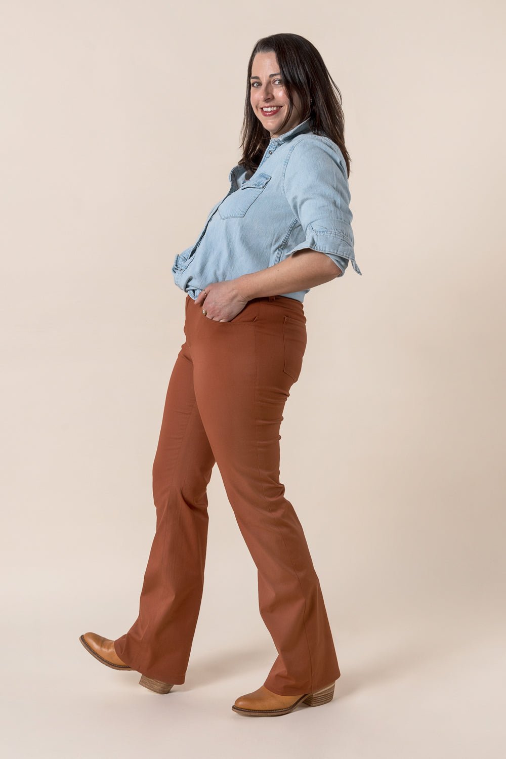 Jude Flare Jeans Pattern - PDF PATTERN - homesewn