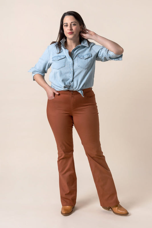 Jude Flare Jeans Pattern - PDF PATTERN - homesewn