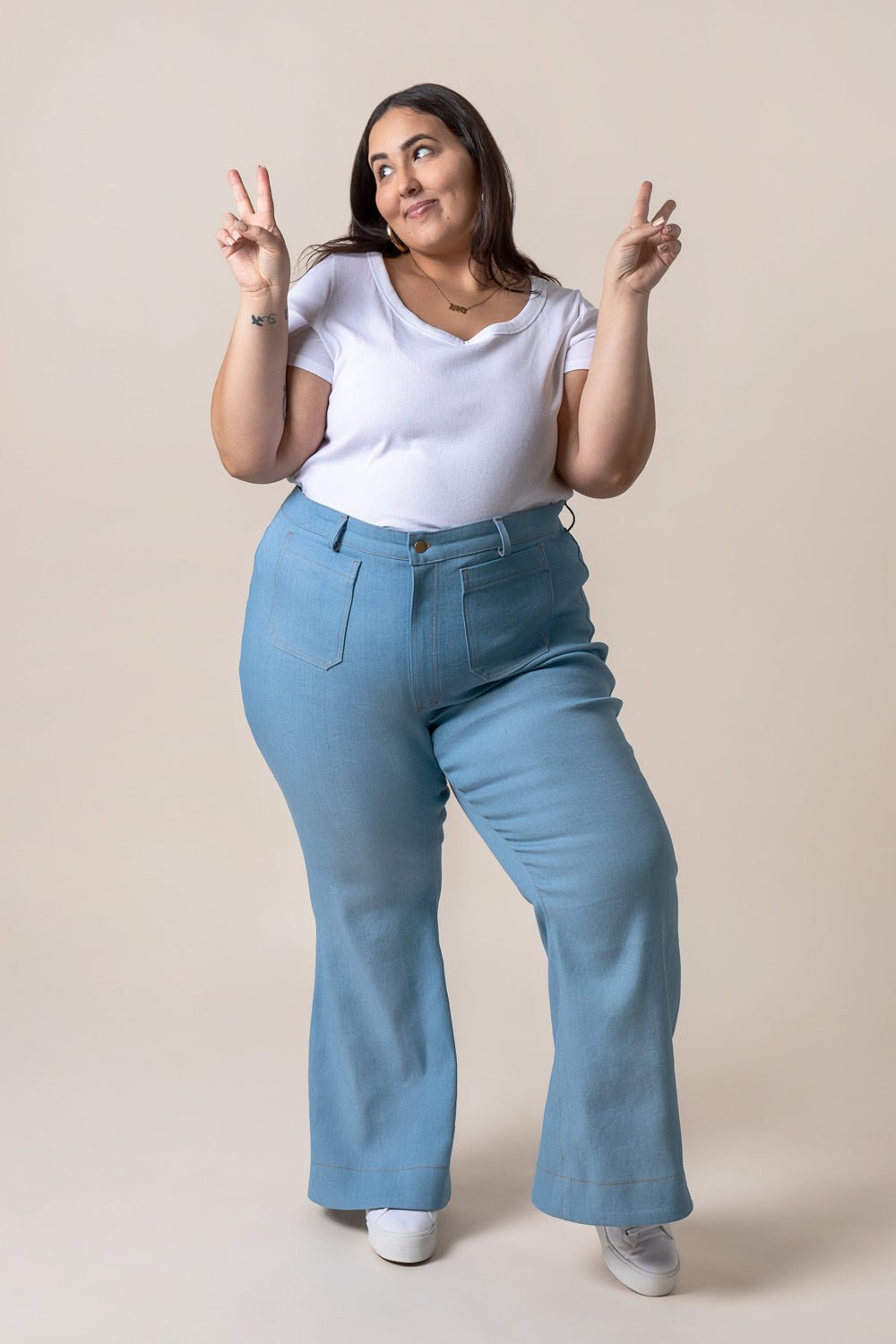 Jude Flare Jeans Pattern - PDF PATTERN - homesewn