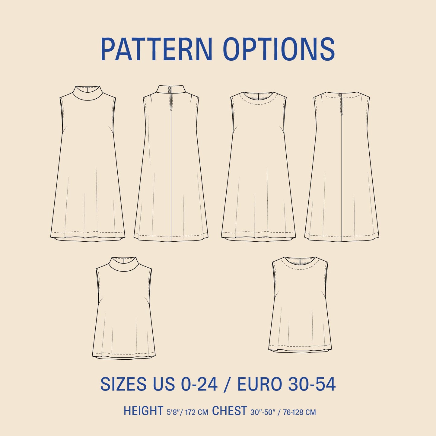 June dress sewing pattern - PDF PATTERN - homesewn