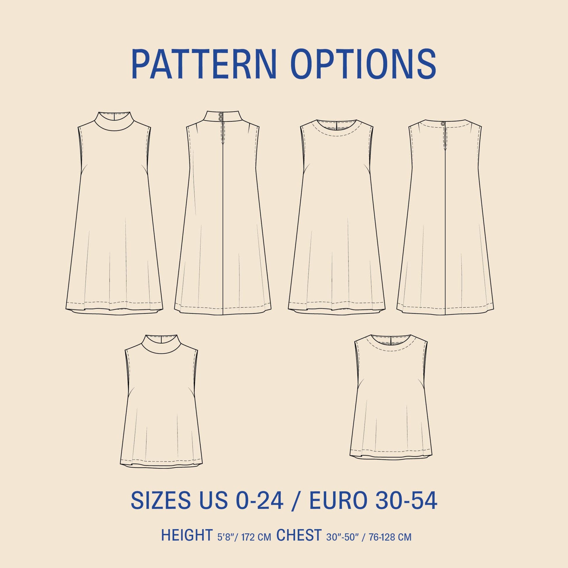 June dress sewing pattern - PDF PATTERN - homesewn