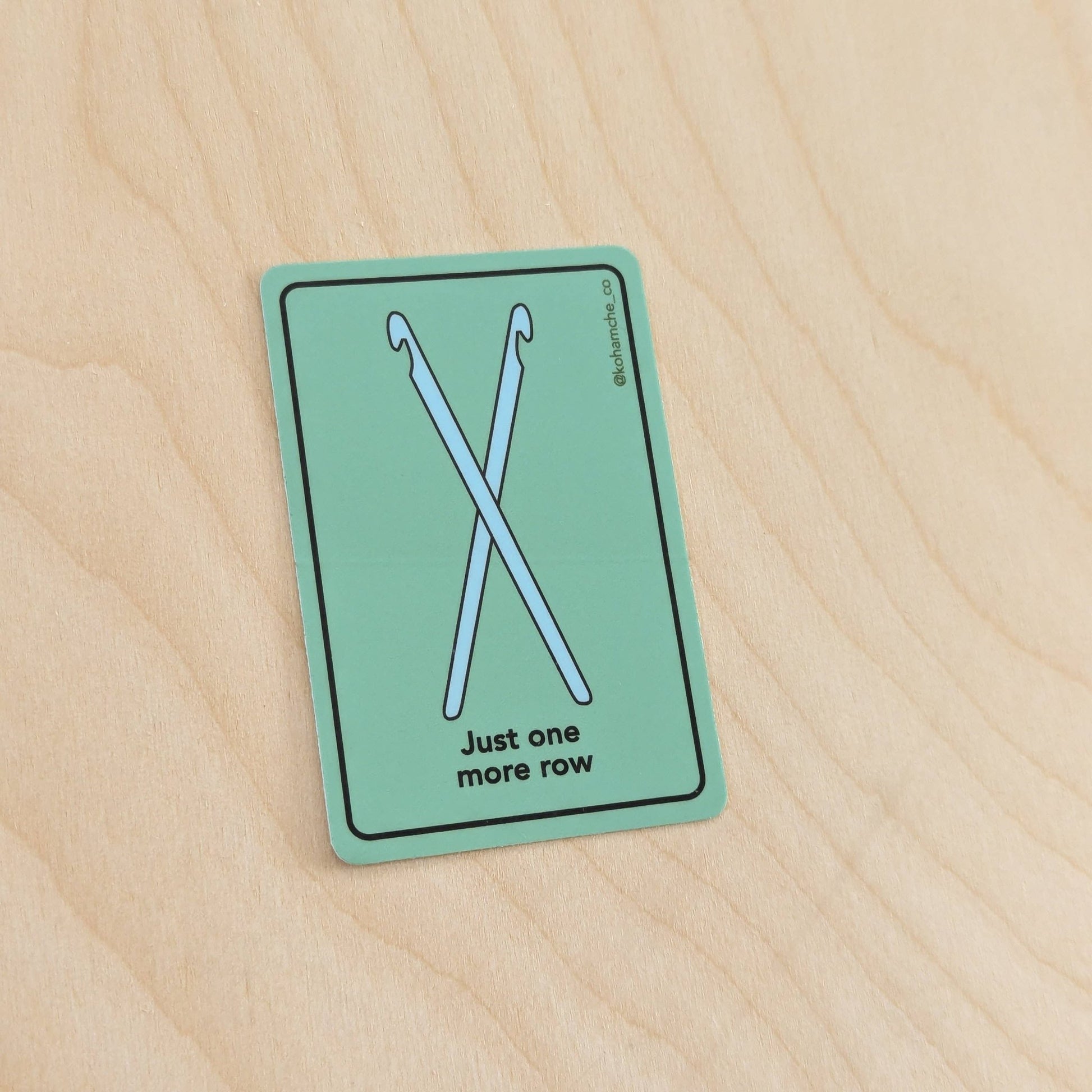 Just One More Row - Stickers for Knitting and Crochet - homesewn