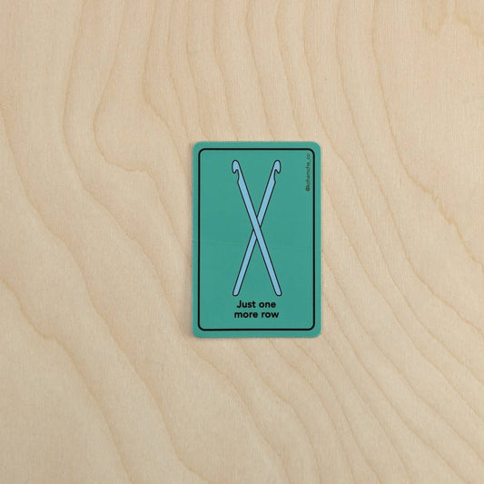 Just One More Row - Stickers for Knitting and Crochet - homesewn