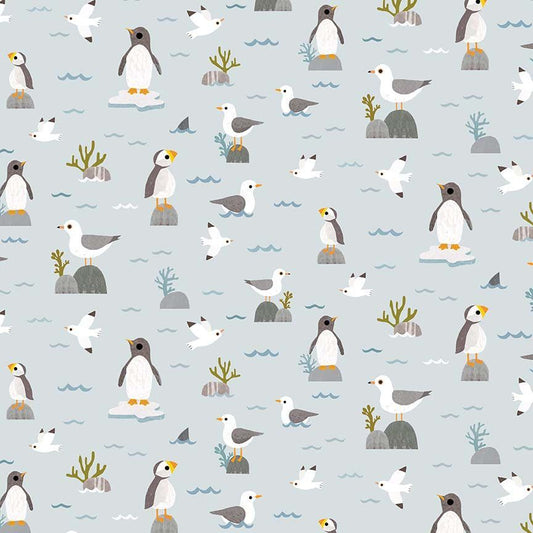 Just Wing It - Aqua - Beyond the Sea - QUILTING COTTON/POPLIN - homesewn