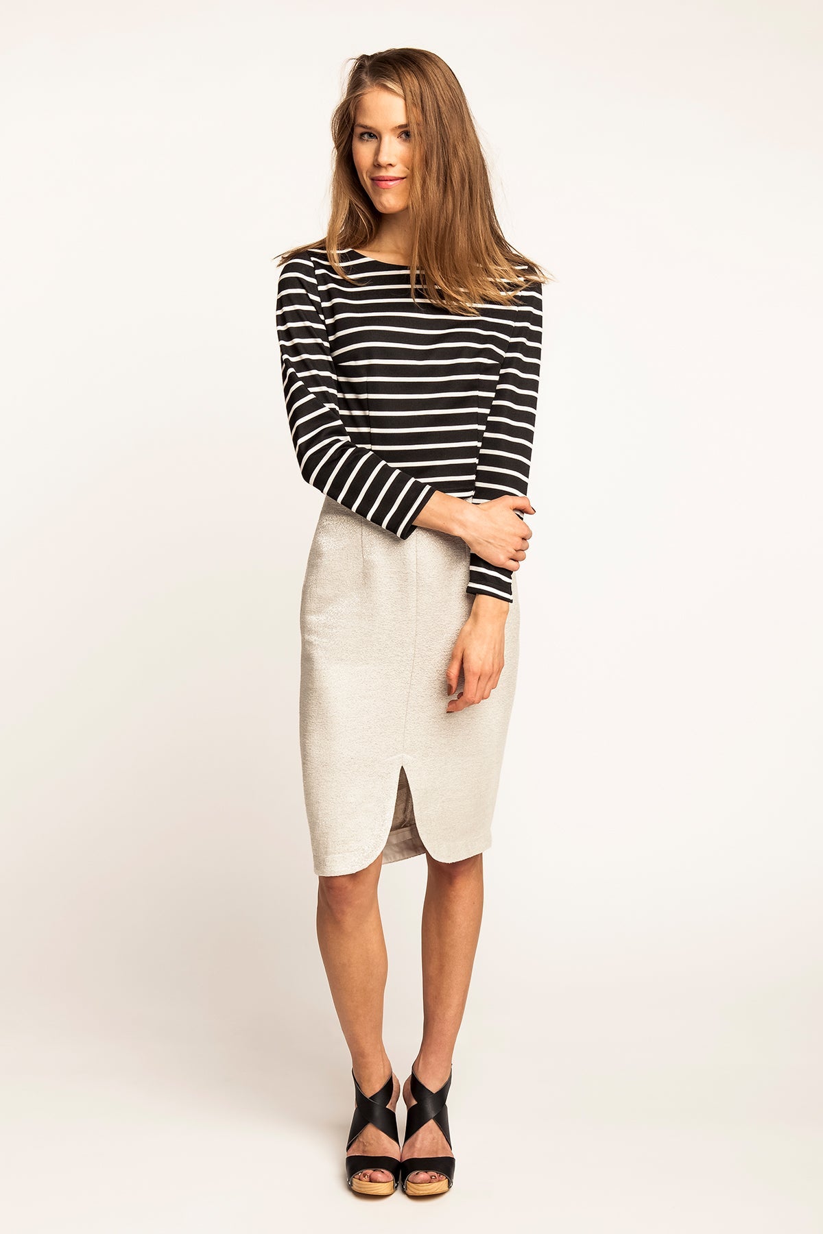 KANERVA button-back tee - PDF PATTERN - homesewn