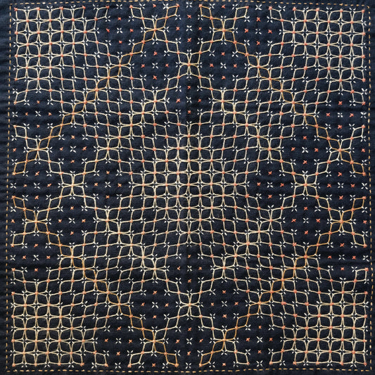 KAREHA sashiko kit - Autumn Leaves (navy)