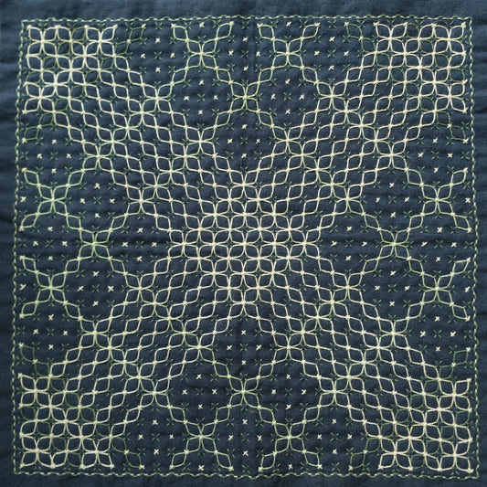 KAREHA sashiko kit - Nandina Flower (navy)