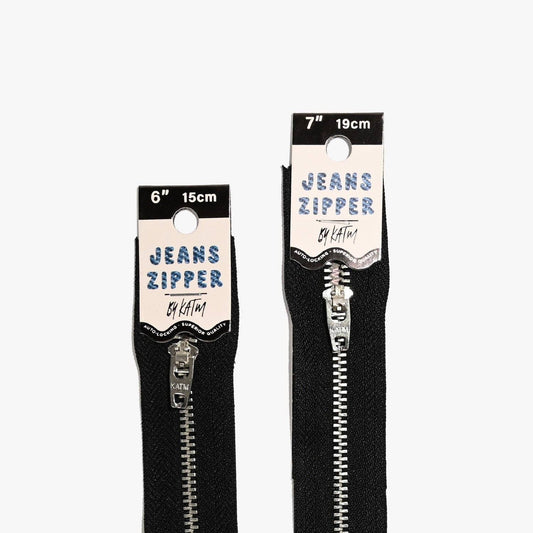 KATM Jeans Zipper | Black - homesewn