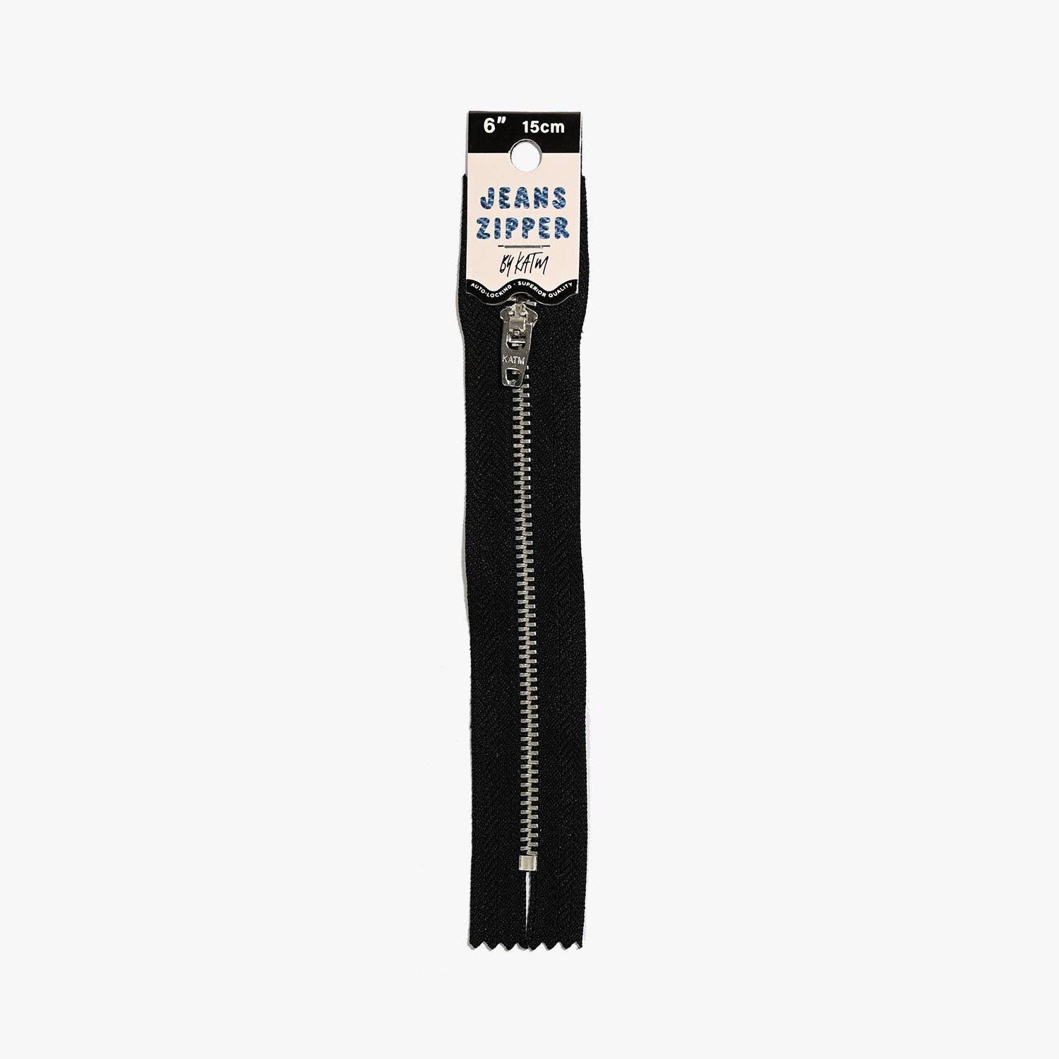 KATM Jeans Zipper | Black - homesewn