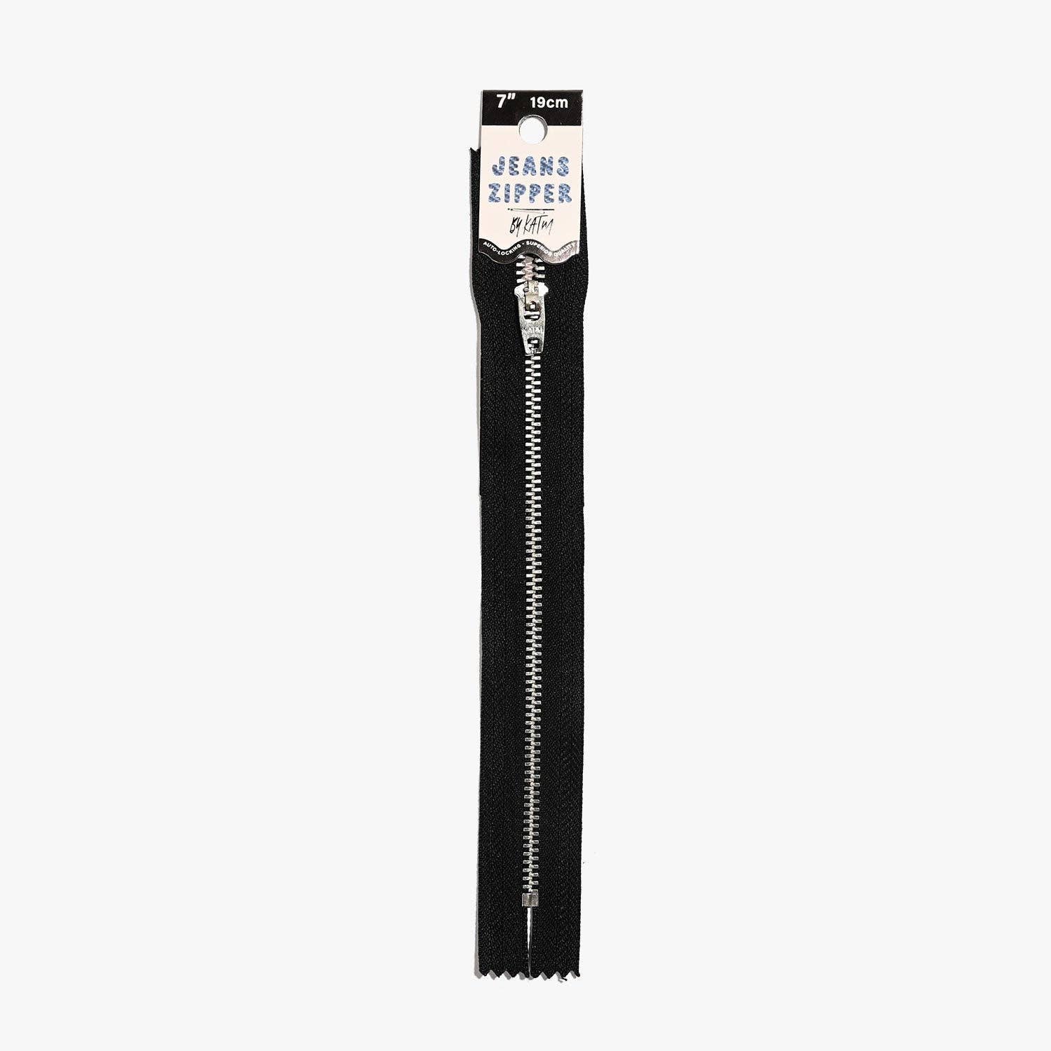KATM Jeans Zipper | Black - homesewn