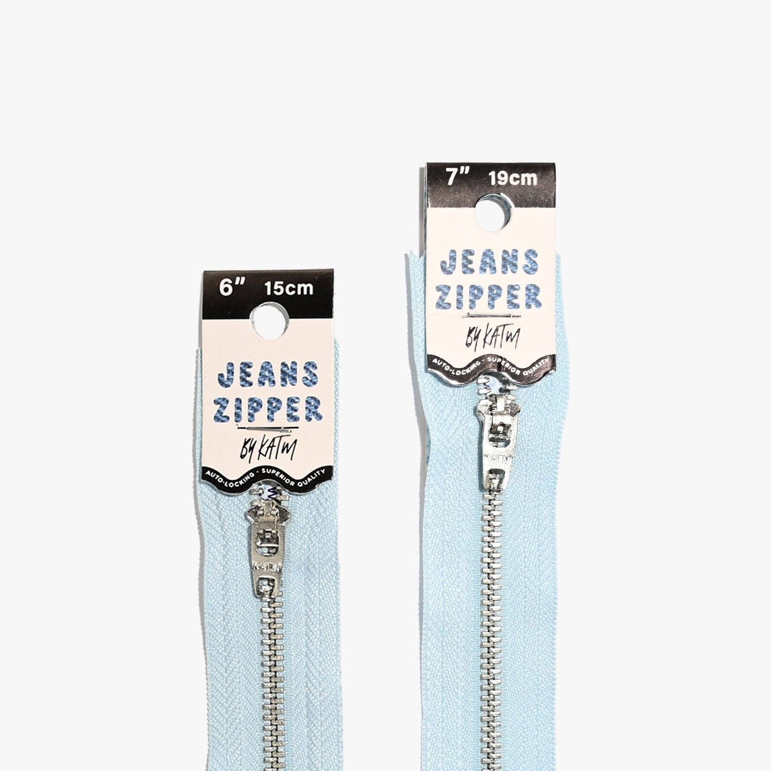 KATM Jeans Zipper | Light Blue - homesewn