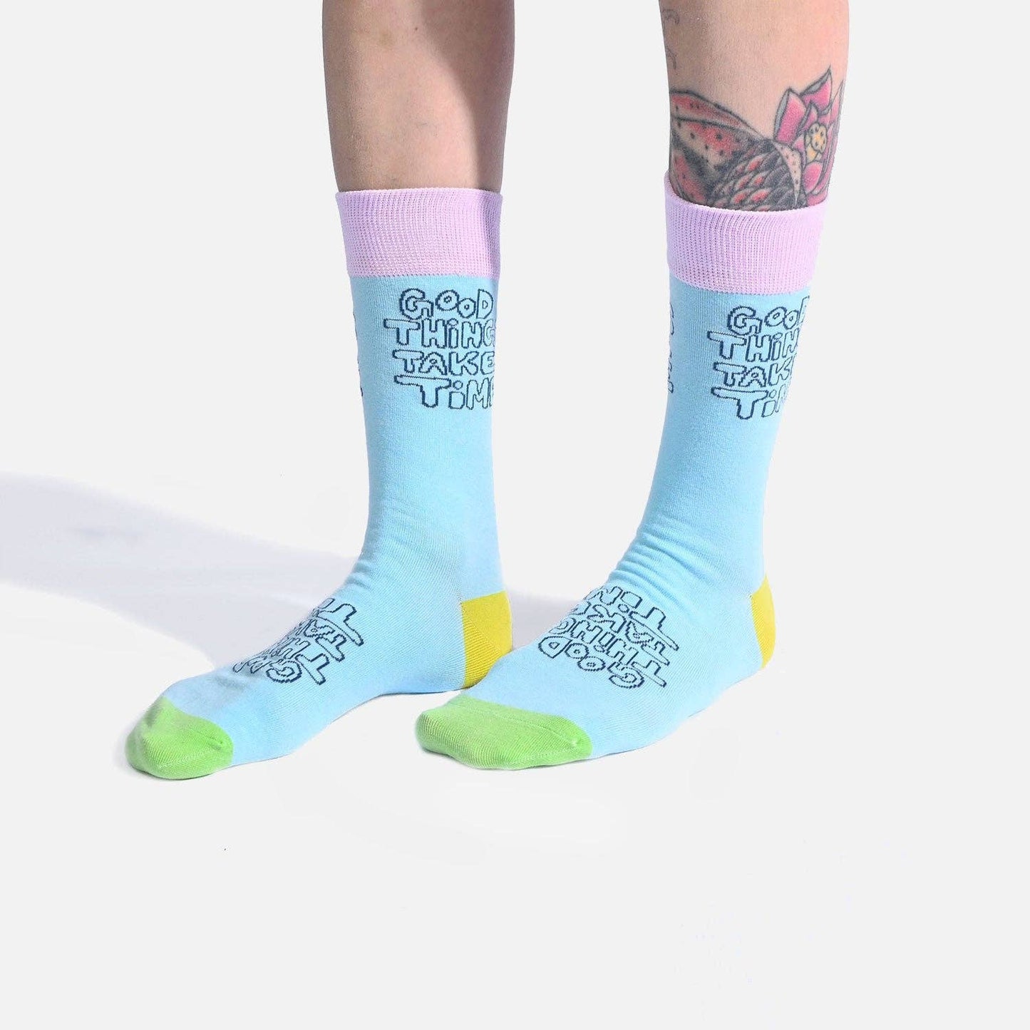 KATM Socks Good Things Take Time - homesewn