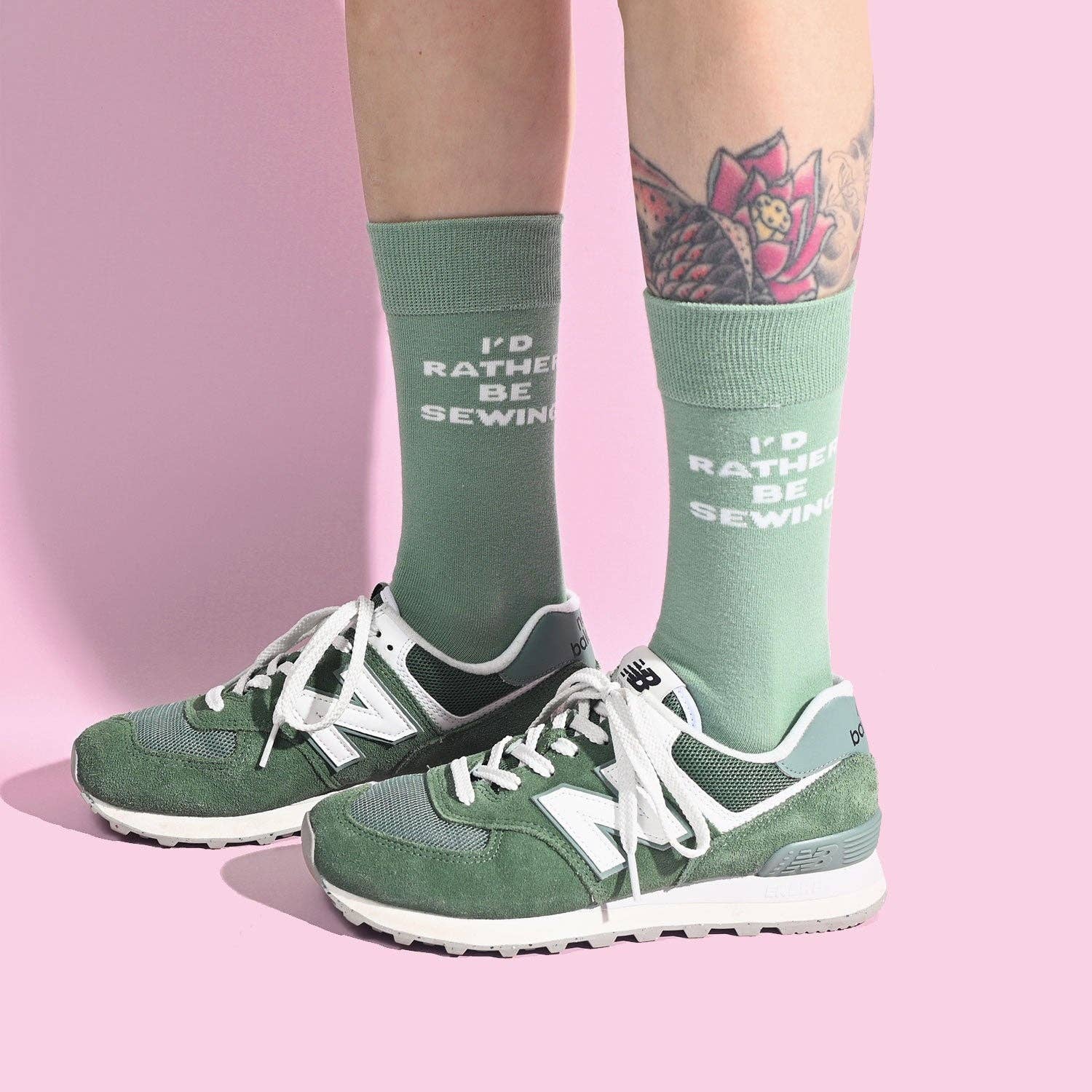 KATM Socks I'd Rather Be Sewing - homesewn