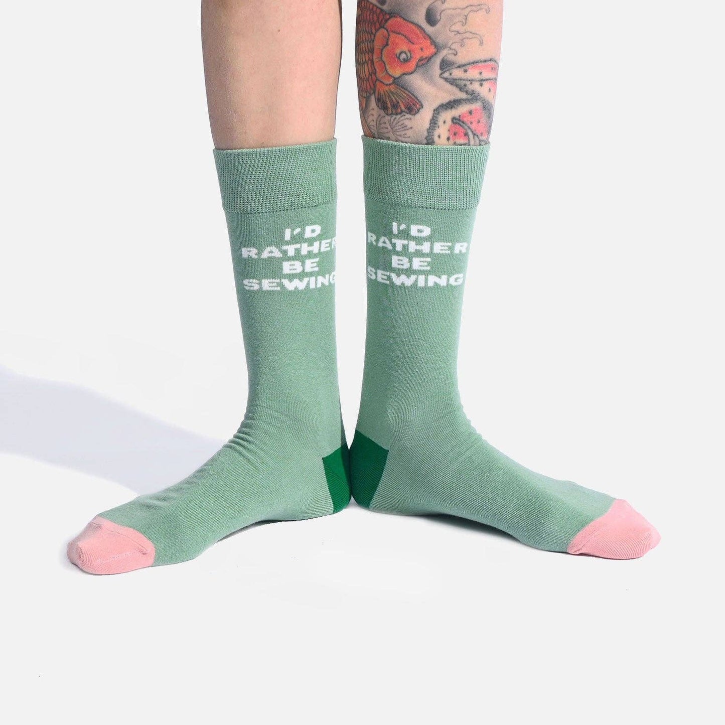 KATM Socks I'd Rather Be Sewing - homesewn