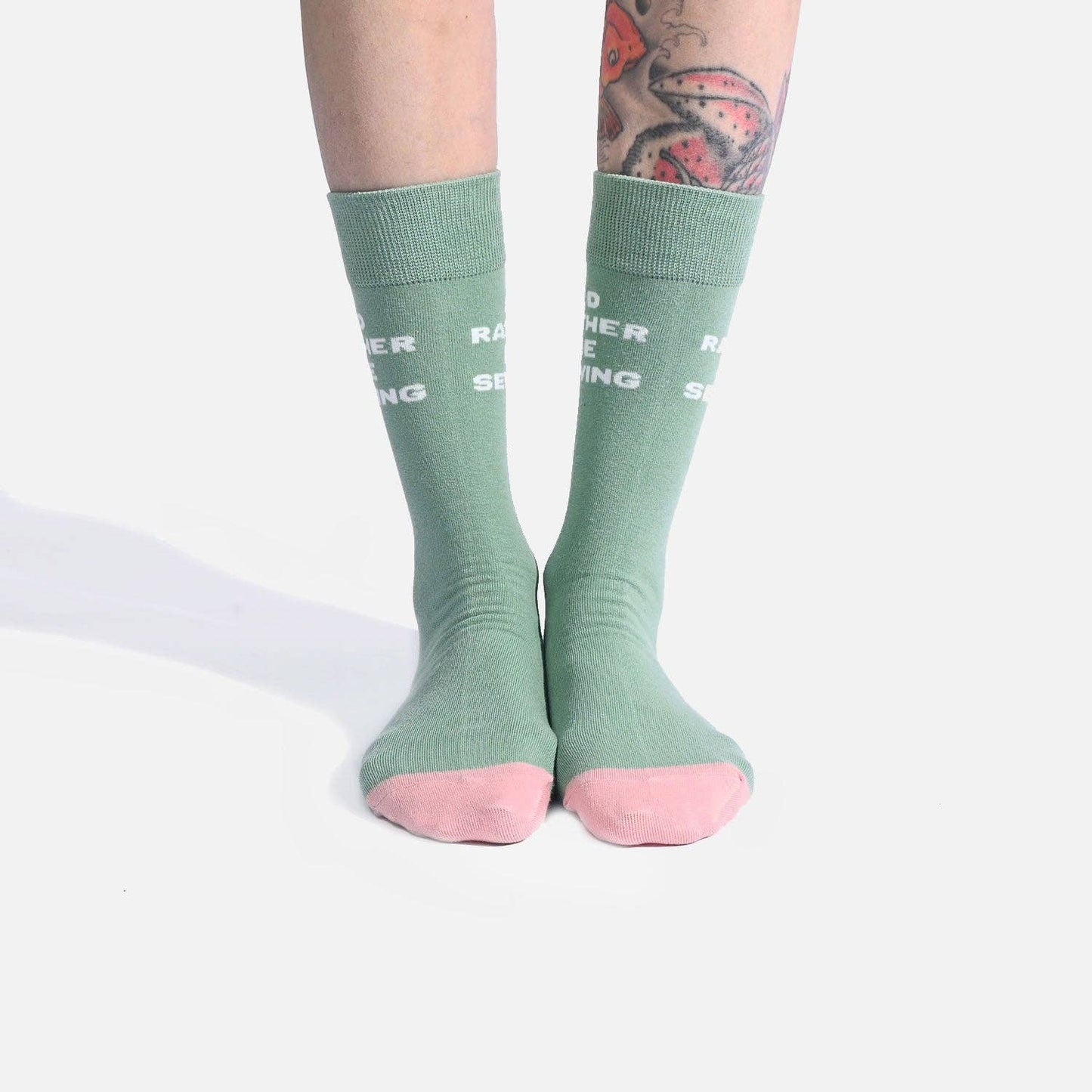 KATM Socks I'd Rather Be Sewing - homesewn