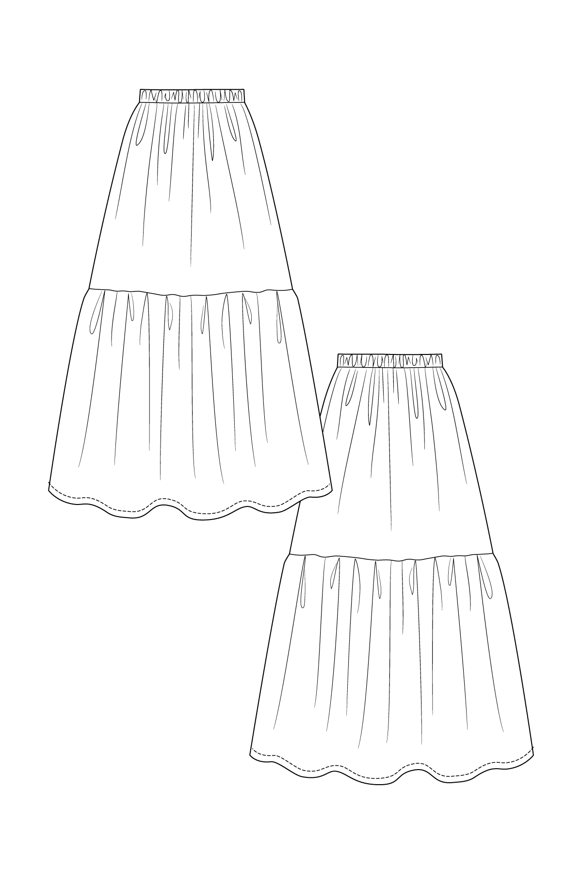 KERTTU knot dress & skirt - PDF PATTERN - homesewn