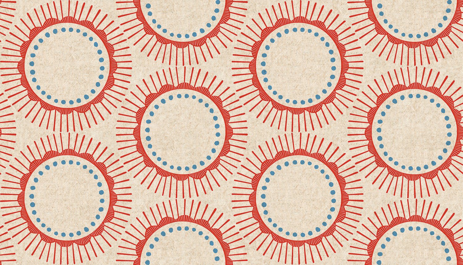Kibori - Tara - Red - Cotton Canvas Fabric - homesewn