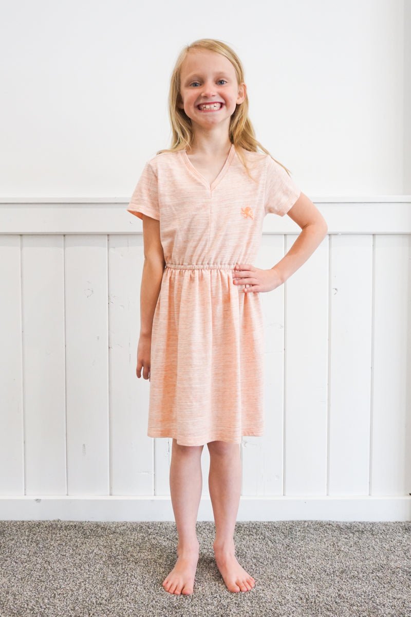Kid Upcycled T-Shirt Romper and Dress Sewing Pattern - PDF PATTERN - homesewn