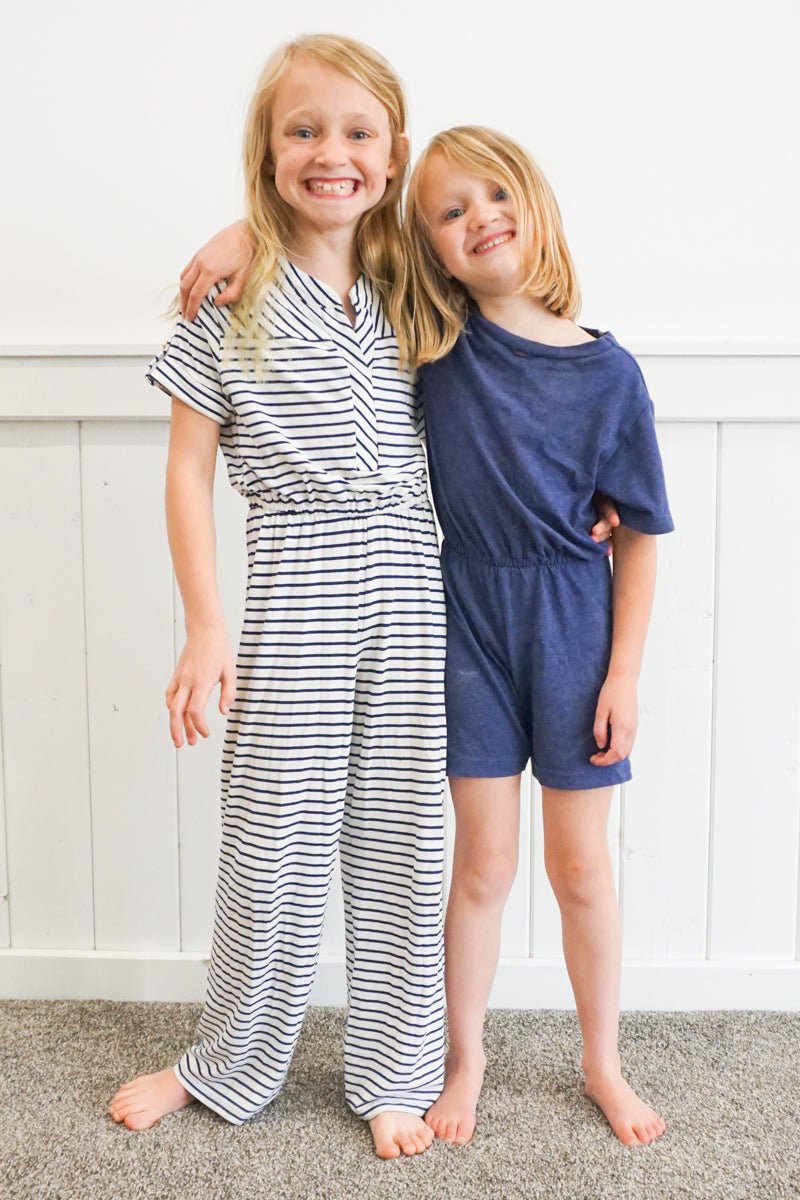 Kid Upcycled T-Shirt Romper and Dress Sewing Pattern - PDF PATTERN - homesewn