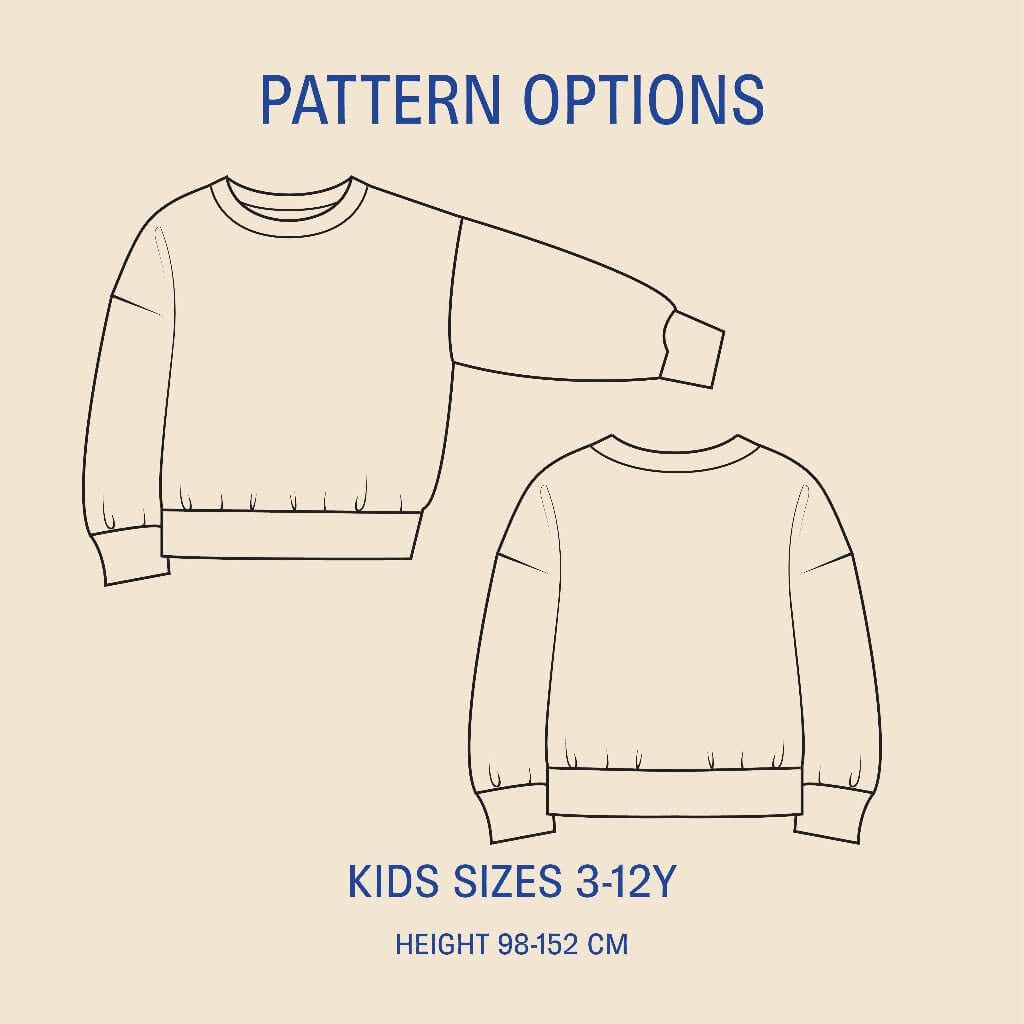Kids James Sweater Sewing Pattern PDF DOWNLOAD - homesewn