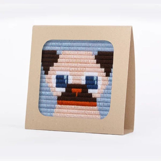 Kids Needlepoint Kit - Pug - homesewn
