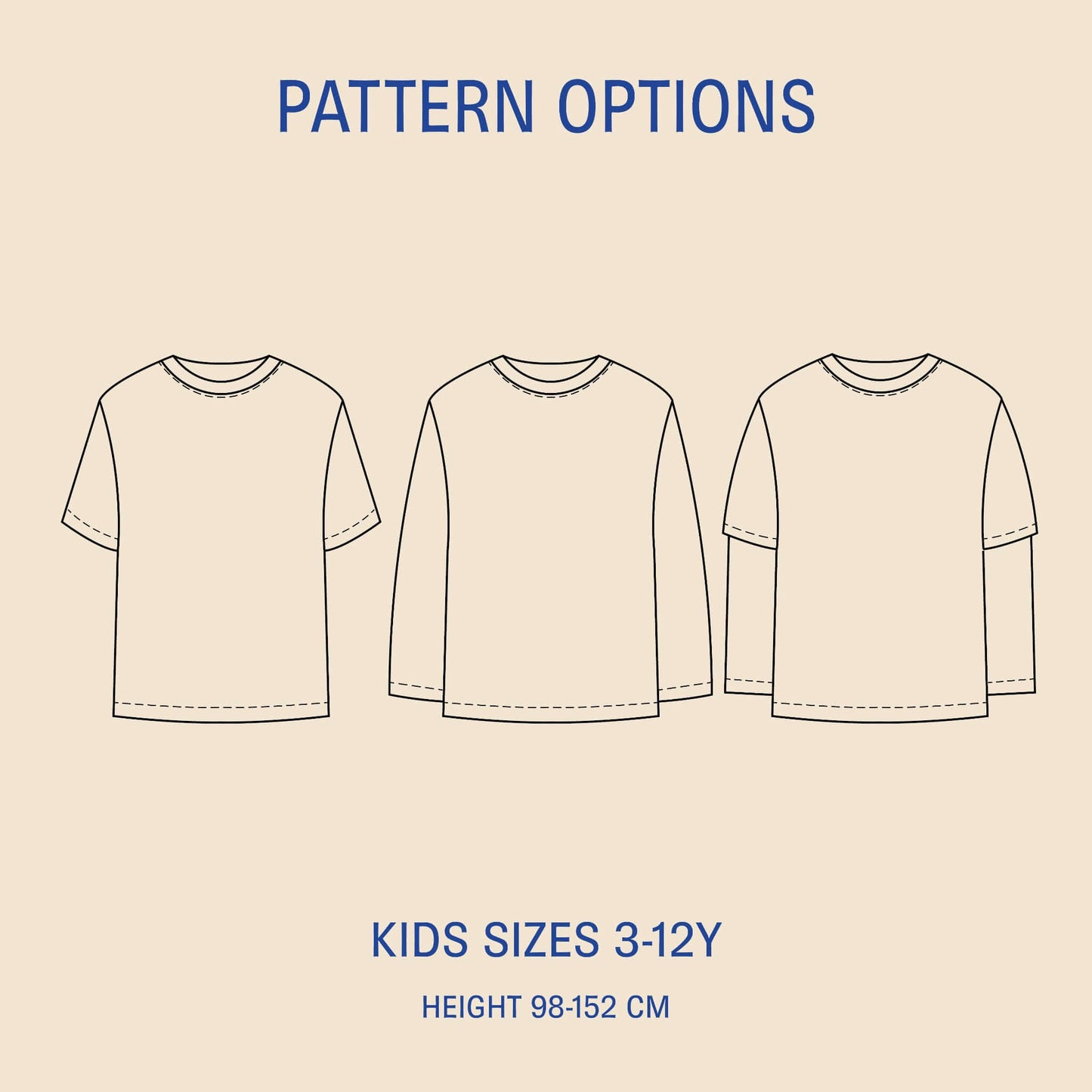 Kids T-shirt Sewing Pattern PDF DOWNLOAD - homesewn