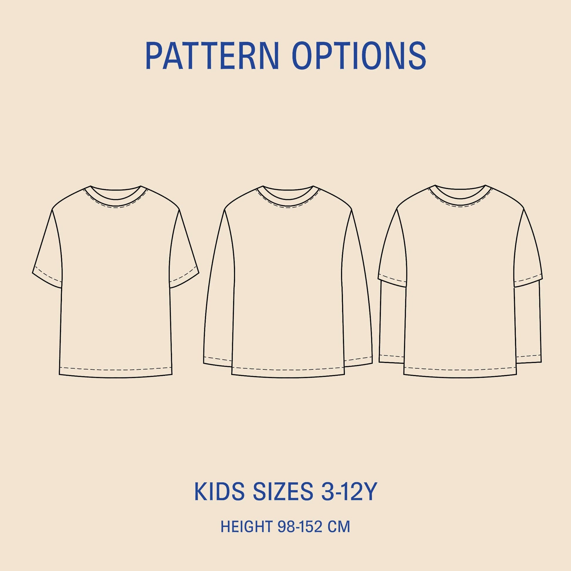 Kids T-shirt Sewing Pattern PDF DOWNLOAD - homesewn