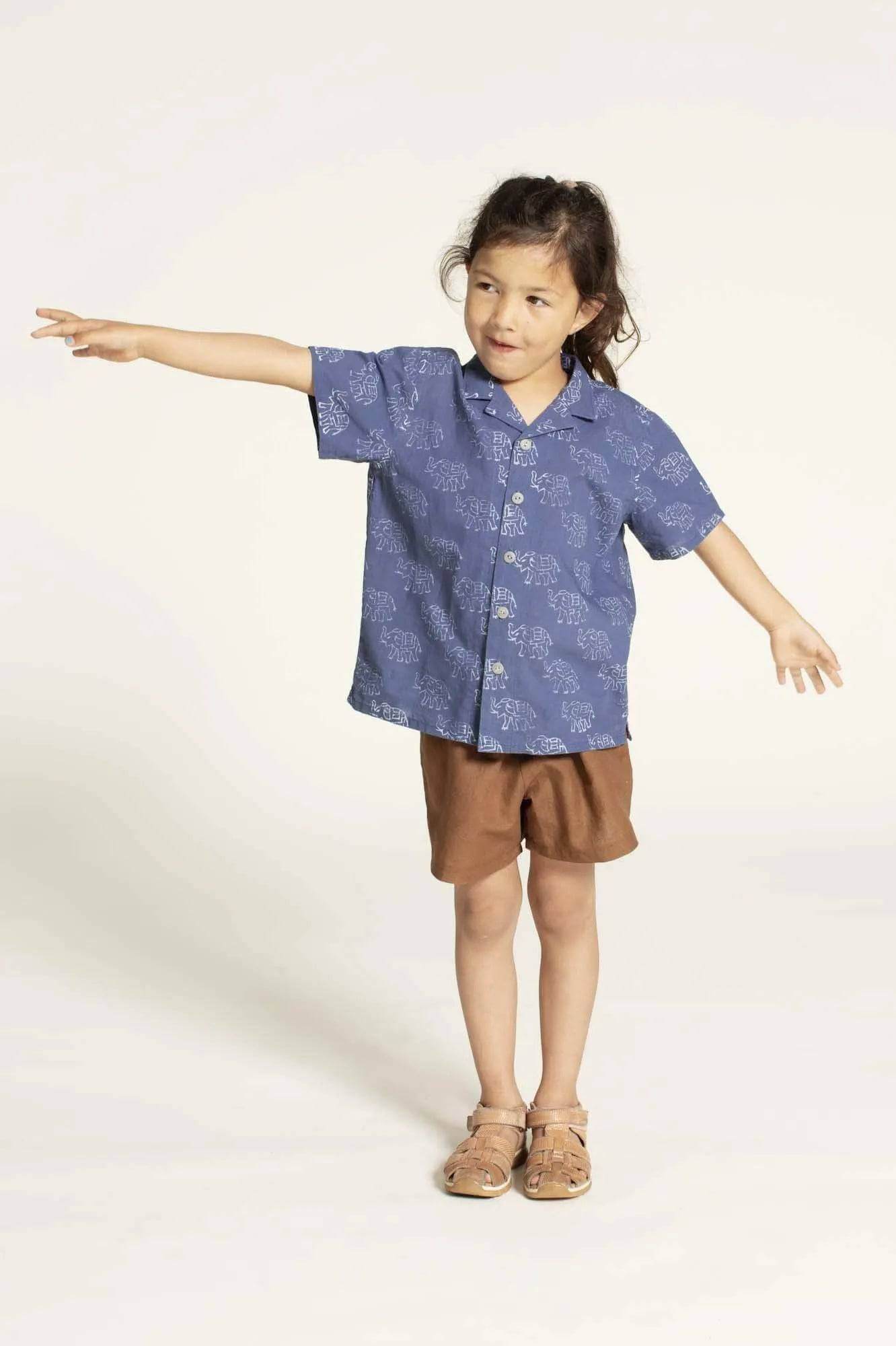 Kids Tropical Shirt sewing pattern - PDF DOWNLOAD - homesewn