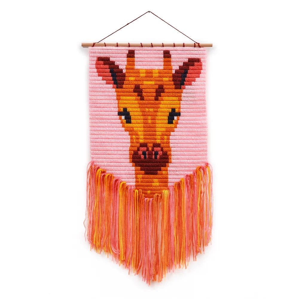 Kids Wall Art Needlepoint Kit - Giraffe - homesewn
