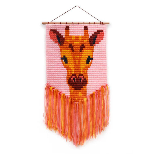 Kids Wall Art Needlepoint Kit - Giraffe - homesewn