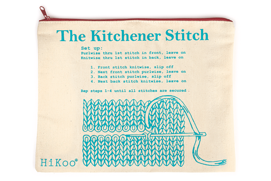 Kitchener Stitch Zipper Pouch - homesewn