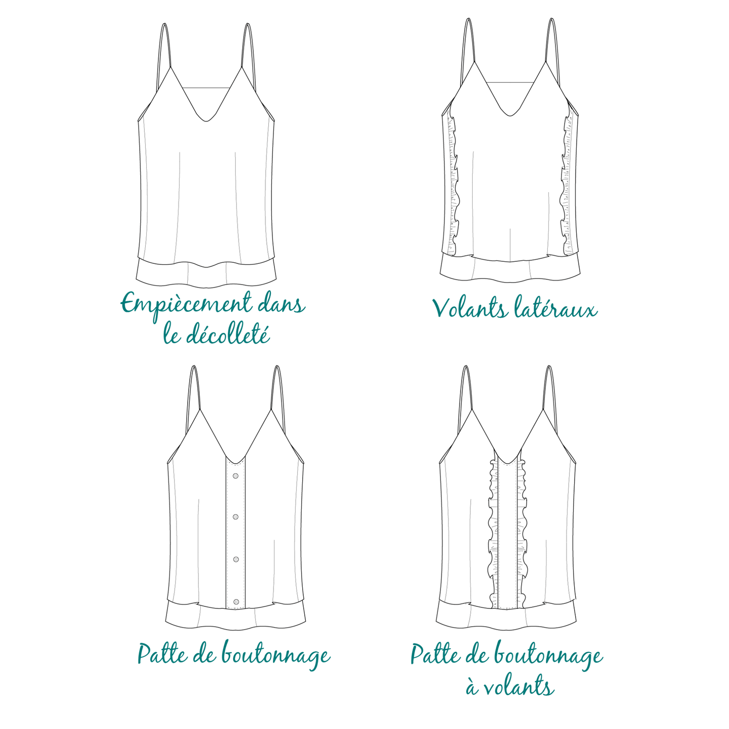 Klimt Top- easy to sew - PDF PATTERN - homesewn