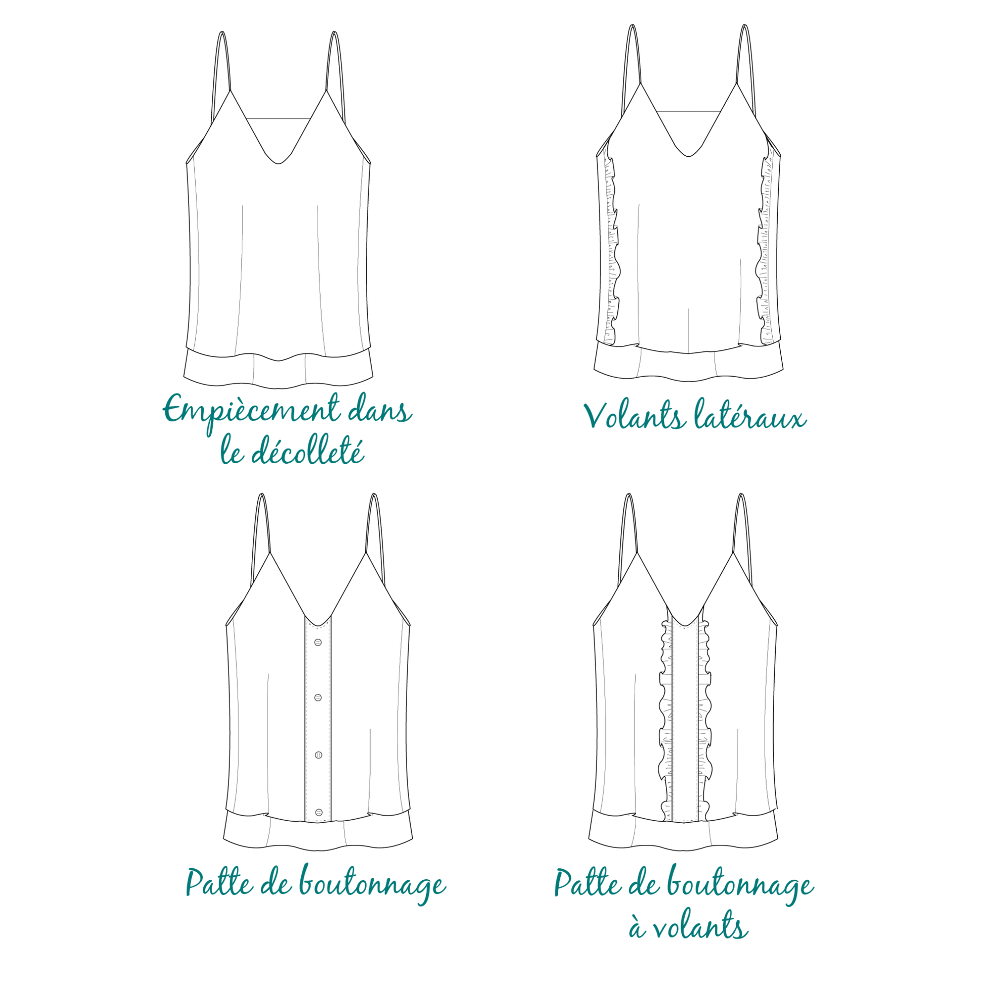 Klimt Top- easy to sew - PDF PATTERN - homesewn