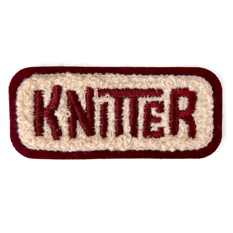 Knitter Chenille Patch - homesewn