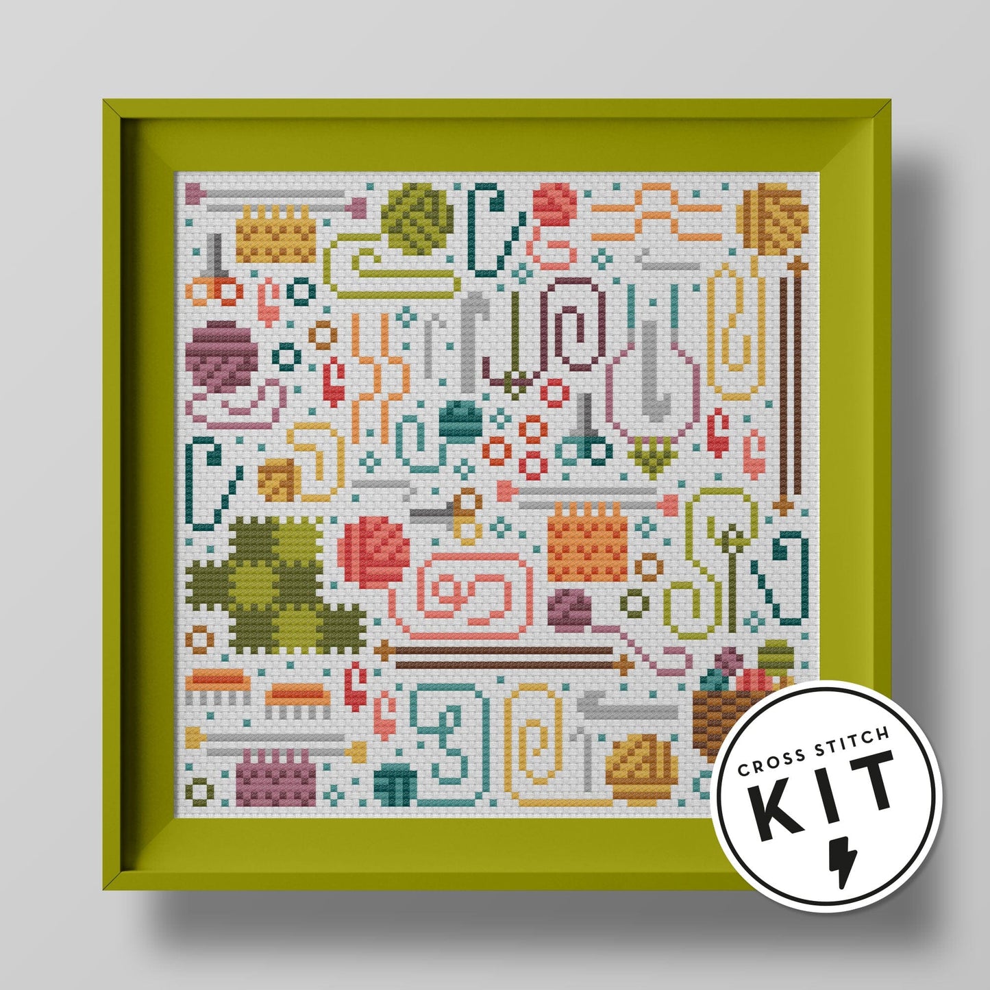 Knitter's Workshop Cross Stitch Kit - homesewn