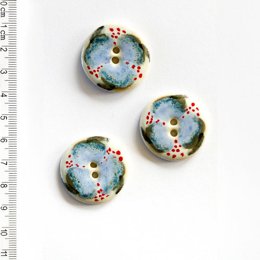 L419 Stunning Floral Buttons - homesewn