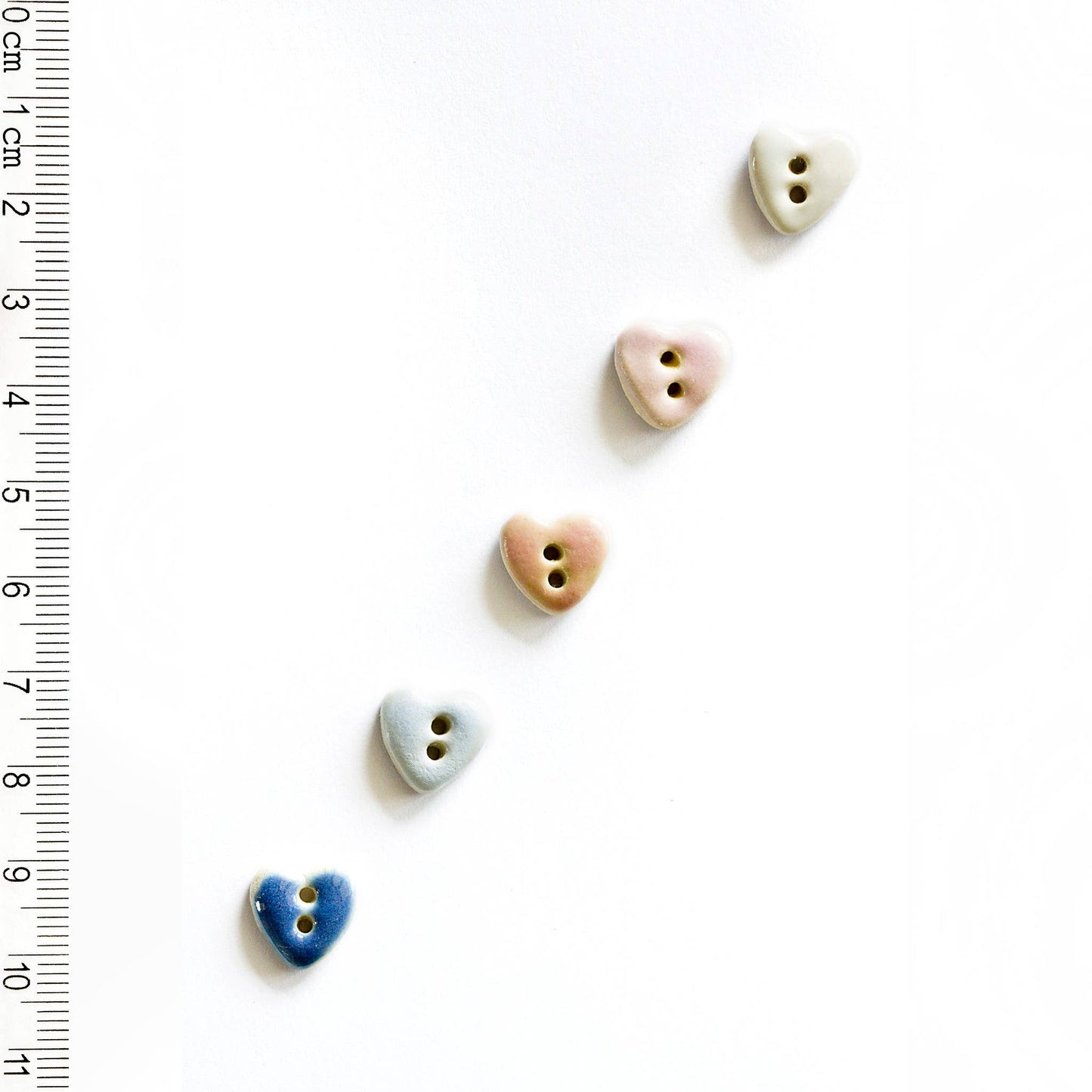 L554 Pastel Heart Buttons - homesewn