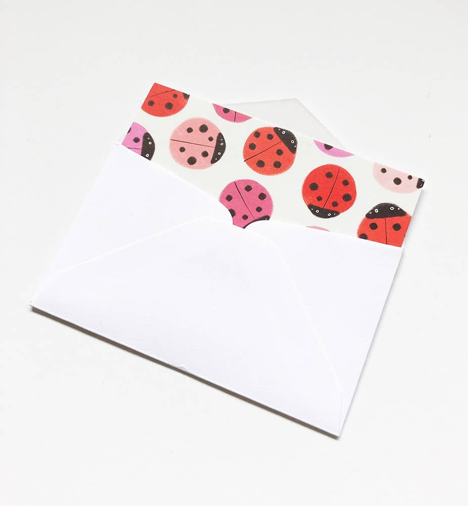 Lady Bug Tiny Notes - homesewn