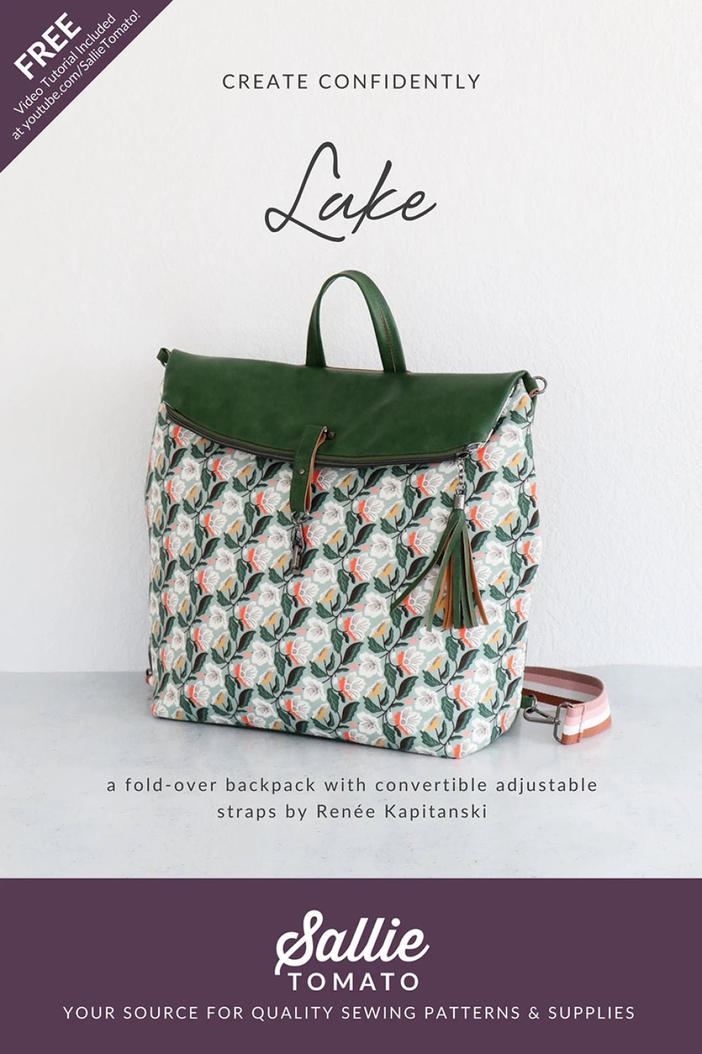 Lake Bag Printed Sewing Pattern - homesewn