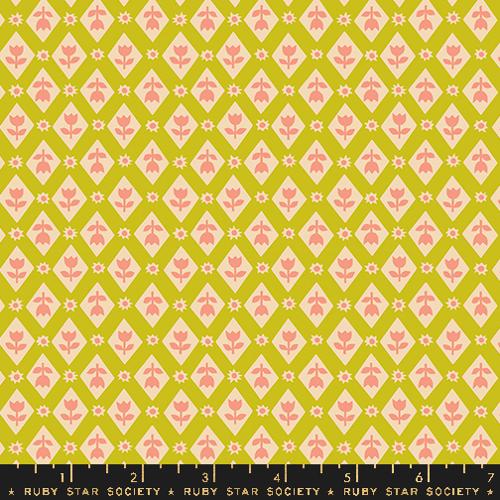 Lattice - Pistachio - Favorite Flowers - homesewn