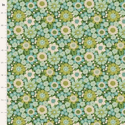 Lauren Green - Wallflower Tilda QUILTING COTTON - homesewn