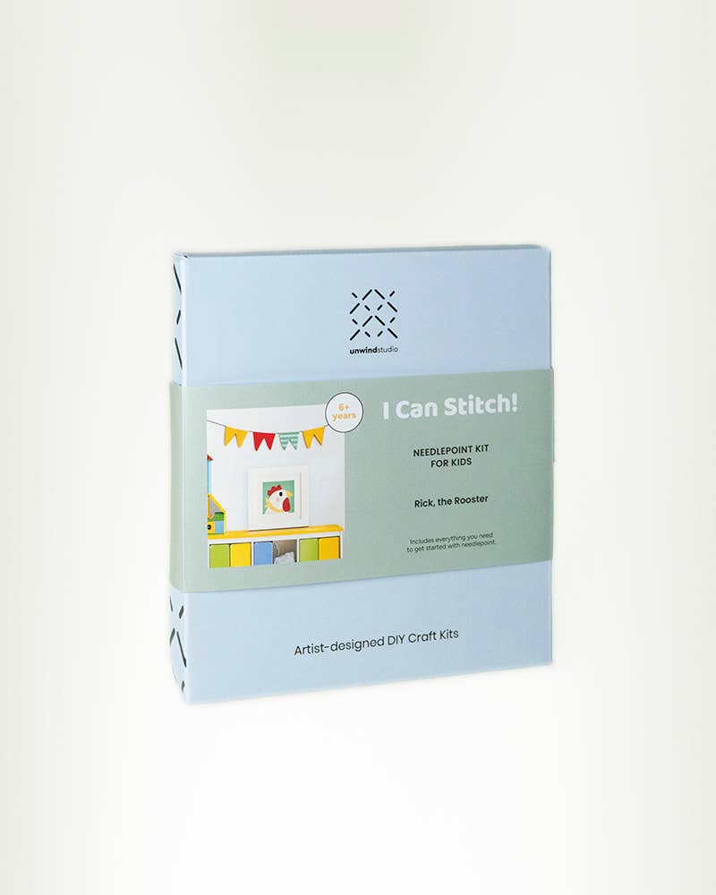 Leonardo, the Lion - Needlepoint Kit for Kids - homesewn