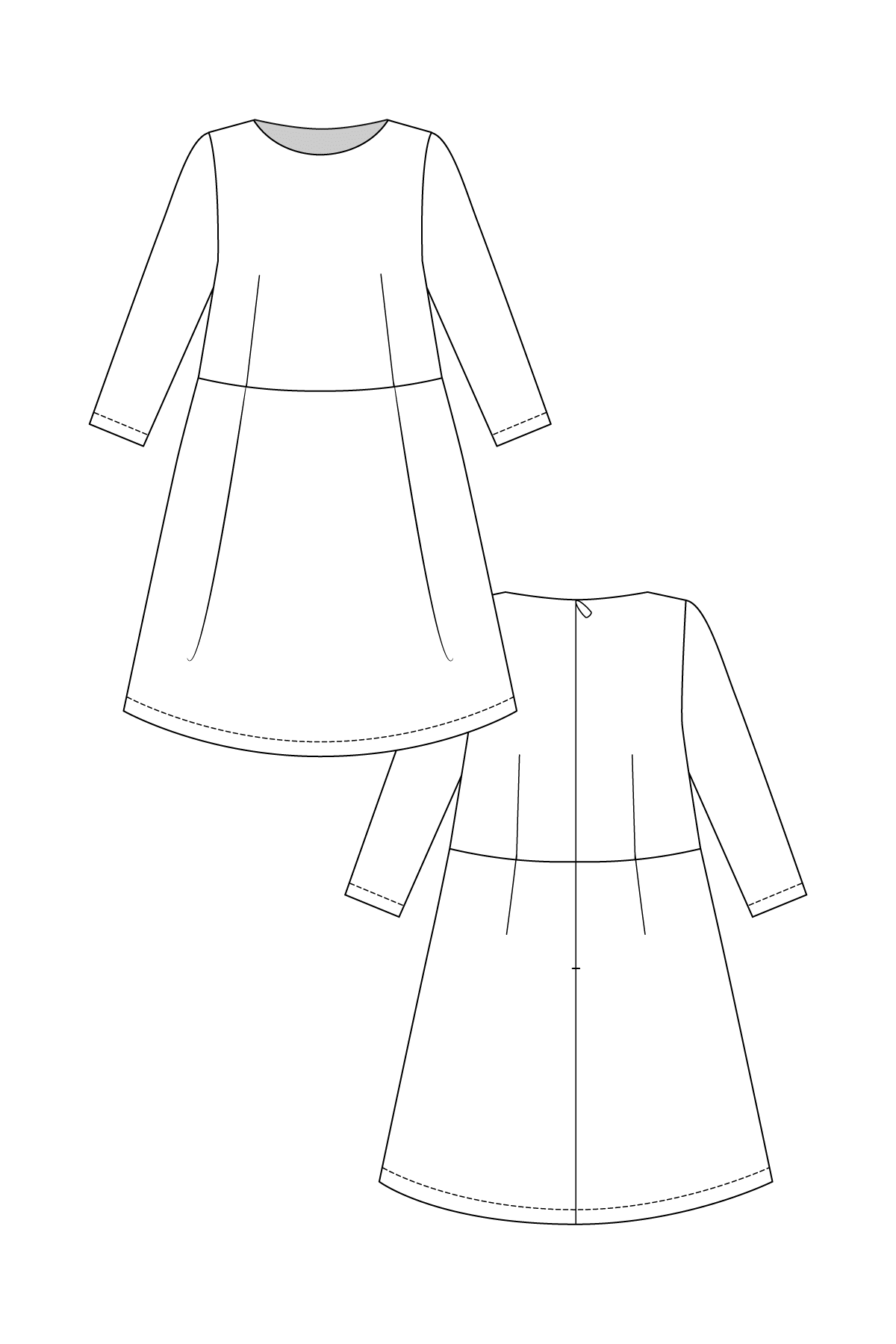 LEXI A-line dress - PDF PATTERN - homesewn