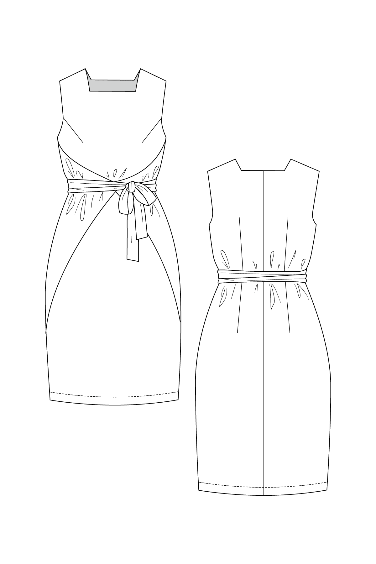 LILJA dress, pinafore & blouse - PDF PATTERN - homesewn