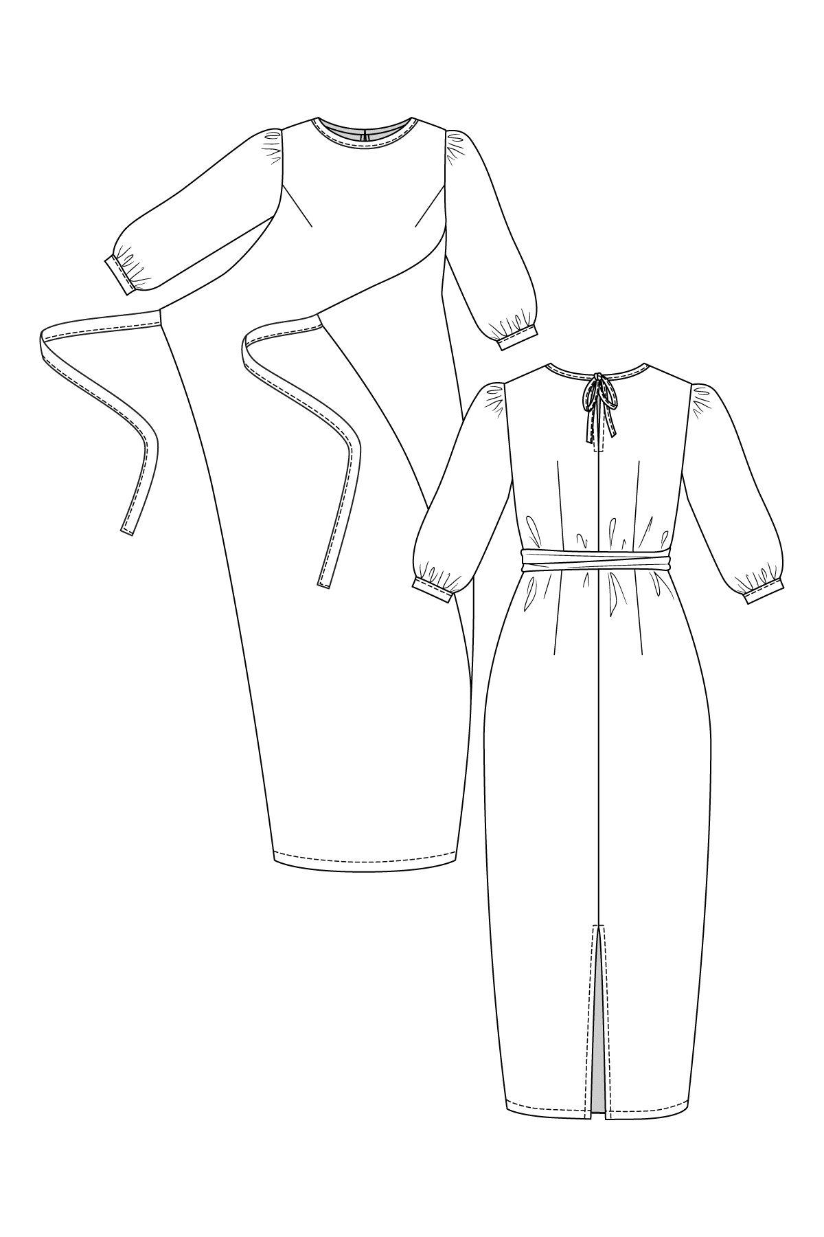 LILJA dress, pinafore & blouse - PDF PATTERN - homesewn