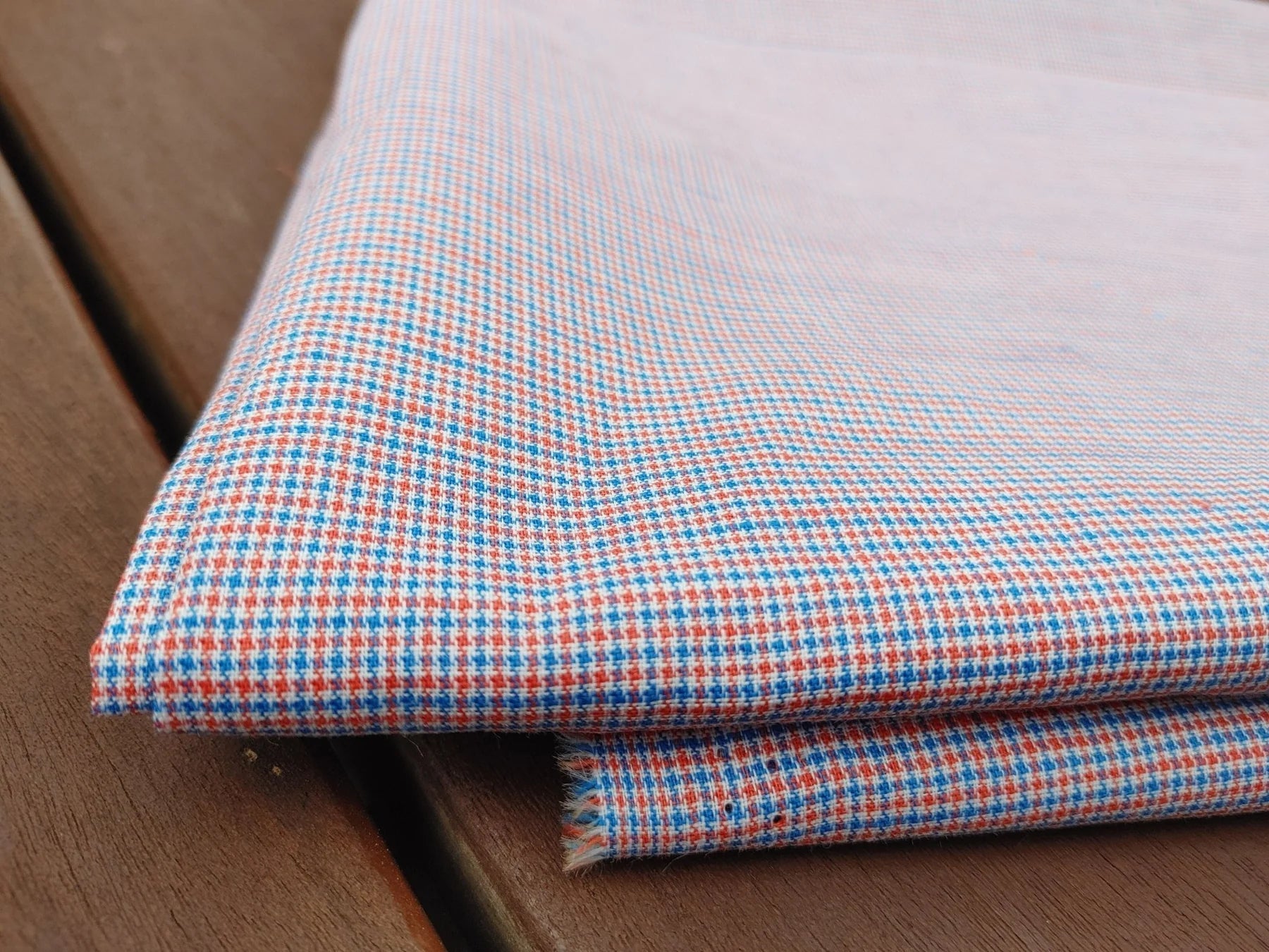 Linen Cotton Ramie Houndstooth Fabric 42" wide TLL - homesewn