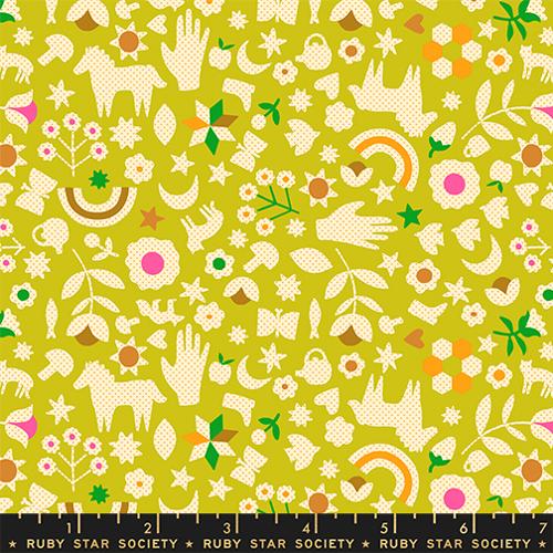 Little Luck - Pistachio - Catnap QUILTING COTTON/POPLIN - homesewn