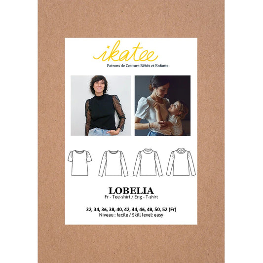 Lobelia Womens T Shirt - 33 - 52 - Ikatee Pattern - homesewn